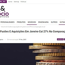 Volume De Fuses E Aquisies Em Janeiro Cai 27% Na Comparao Anual